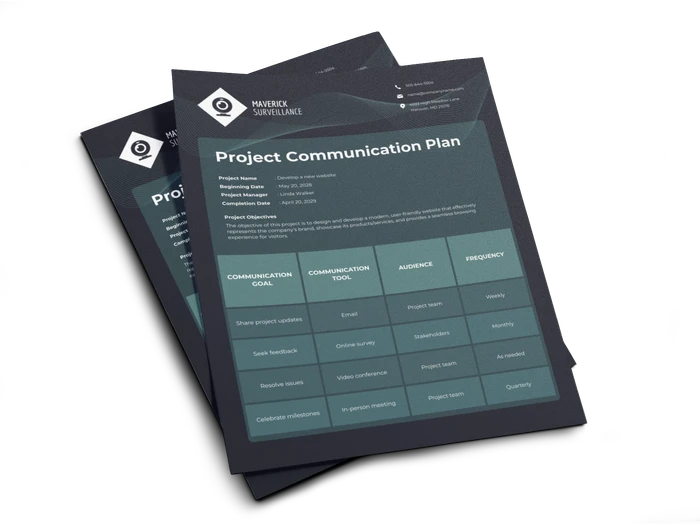 Plantillas de planes de comunicación de proyectos