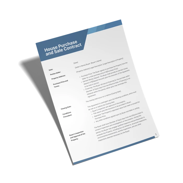 modèles de contrats d'achat et de vente