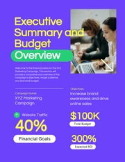 Colorful Modern Marketing Campaign Project Financial Plan - Página 2