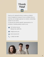 Simple Beige Fashion Brand Management Proposal - Seite 5