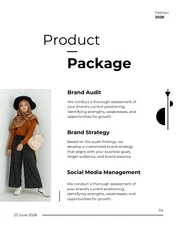 Black & White Modern Clean Minimalist Proposals Brand Management - Seite 4