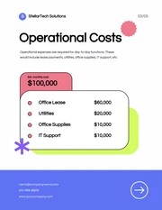 Colorful Minimalist Company Budget Plan - Página 3
