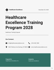 Green and Grey Simple Modern Healthcare Proposals - Página 1