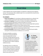 Modern Green and Navy Blue Healthcare KPI Report - صفحة 2