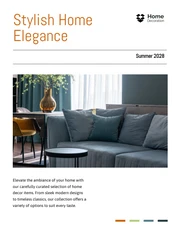 White Minimalist Home Decor Catalog - Página 1