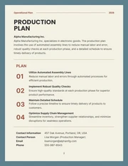 Creamy Gray And Blue Minimalist Operational Plan - Seite 2