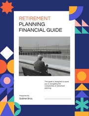 Colorful Geometric Retirement Planning Financial Plan - page 1