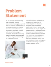 White & Orange Simple Research Proposal Template - Página 2
