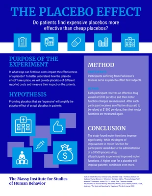 business  Template: Pôster acadêmico azul