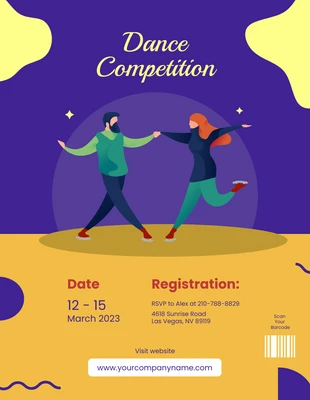 Free  Template: Tanzwettbewerb Illustrated
