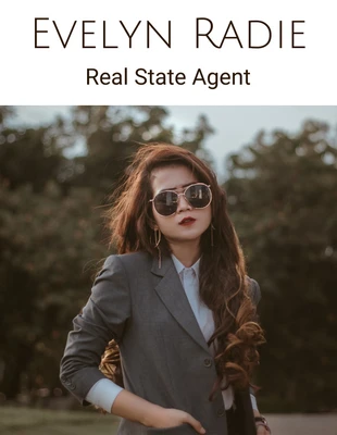 business  Template: صورة بسيطة بطاقة الأعمال العقارية