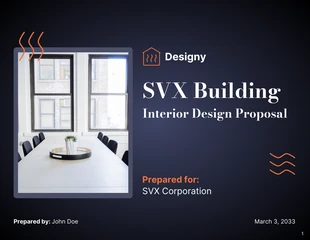 premium  Template: Modèle de proposition d'aménagement intérieur
