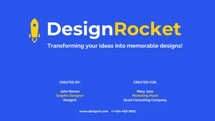 premium  Template: Einfache Logo-Design-Präsentation