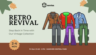 Free  Template: Retro-Revival-Verkaufsbanner