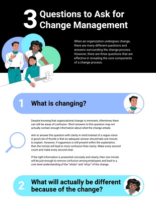 business  Template: Sample Questionnaire on Change Management Infografik