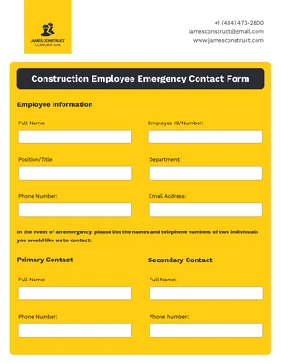 premium  Template: Modulo di costruzione bianco giallo