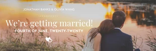 premium  Template: Banner per e-mail di matrimonio