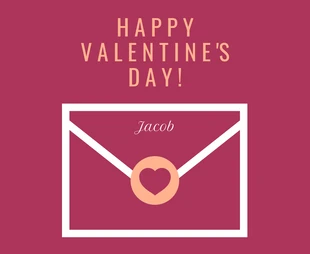 Free  Template: Personalisierte Valentinstagskarte