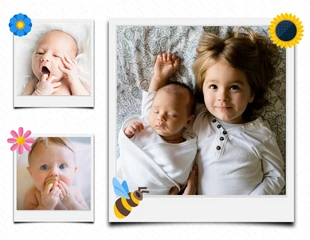 Free  Template: Polaroid-Foto-Collage