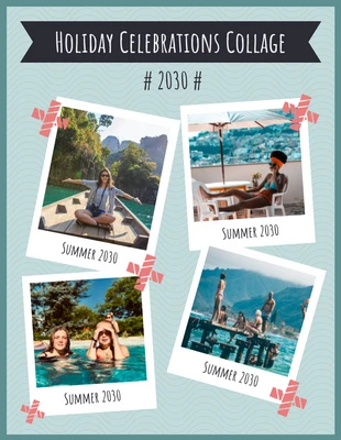 business  Template: Collage delle celebrazioni natalizie