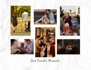 Free  Template: Collage d’amour bohème esthétique blanc