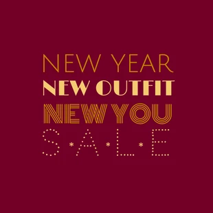 Free  Template: Promoção de roupas novas