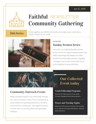 Free  Template: Boletim da Golden Faithful Church