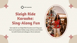 Cream, Green and Red Jingle & Mingle Christmas Presentation - page 5