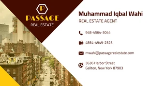 business  Template: بطاقة عمل هندسية للعقارات