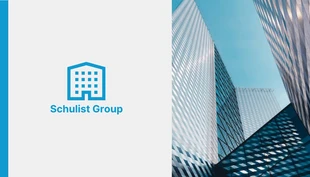 Free  Template: Carte De Visite D'entreprise Minimaliste Bleu Et Gris Clair