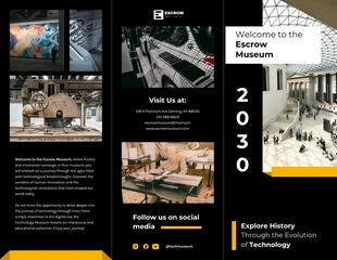 business  Template: Brochure del Museo della Tecnologia