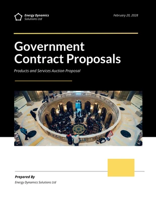 Free  Template: Propuestas de contratos gubernamentales