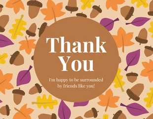 premium  Template: Illustration de modèle d'automne Carte de Thanksgiving