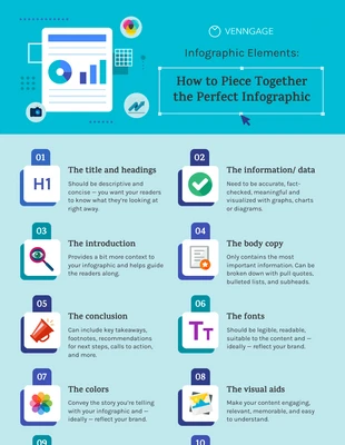 Free  Template: Liste der Infografik-Elemente