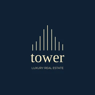 premium  Template: Logotipo sencillo de empresa inmobiliaria