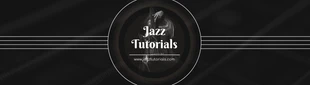 Free  Template: إعلانات الجاز يوتيوب بانر
