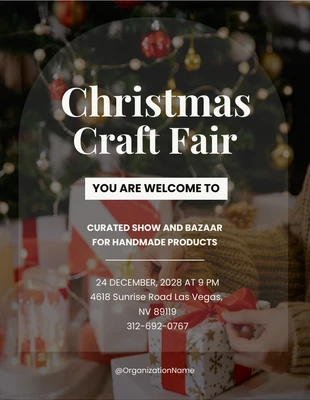 Free  Template: Foire artisanale de Noël