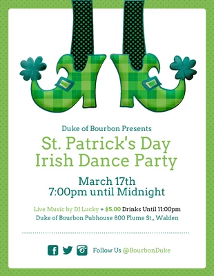 business  Template: Folleto de la fiesta de San Patricio