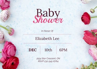 business  Template: Invitation à la fête de bébé