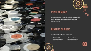 Soft Red And yellow Simple Music Presentation - page 3