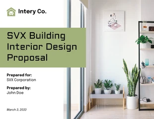 premium  Template: Exemple de proposition d'aménagement intérieur
