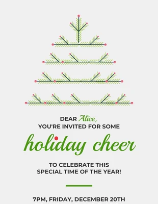 premium  Template: Invitation de Noël