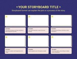 Free  Template: Viola il tuo storyboard vuoto moderno