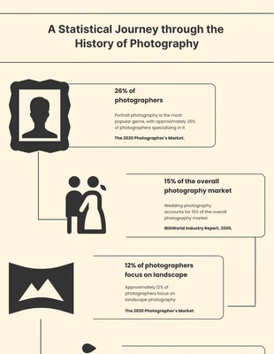 Free  Template: Infografía De Fotografía Simple Crema Beige