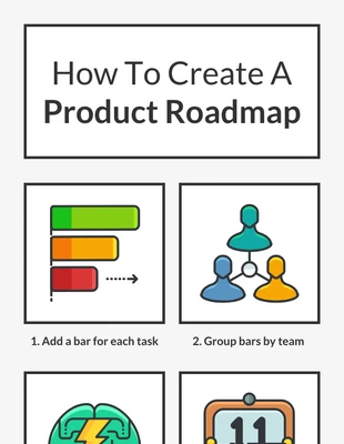 premium  Template: Feuille de route du produit Pinterest Post