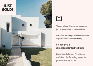Free  Template: Postal de Soft Realty