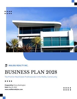 business  Template: Immobilien Businessplan Vorlage