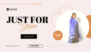 Free  Template: Modern Orange Mode Verkauf Banner