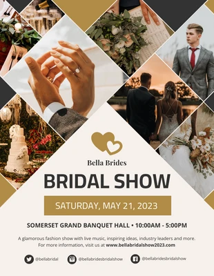 Free  Template: Cartaz do evento Wedding Expo Collage