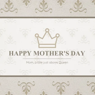 Free  Template: Carte de la Reine Mère